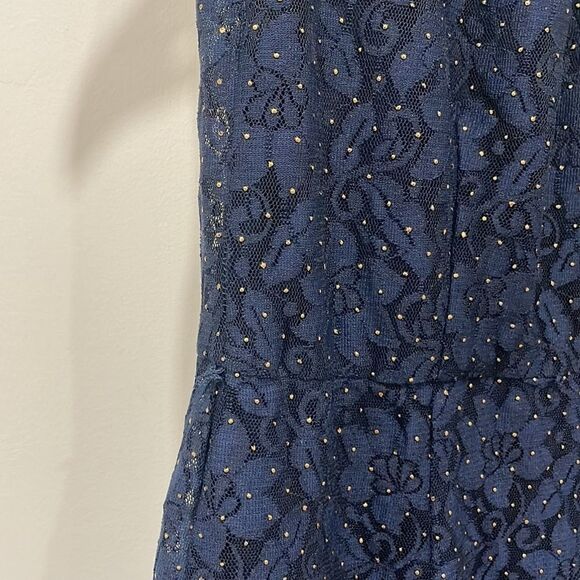 Ellen Tracy Dress, Blue Lace, WORN ONCE! - Picture 4 of 8